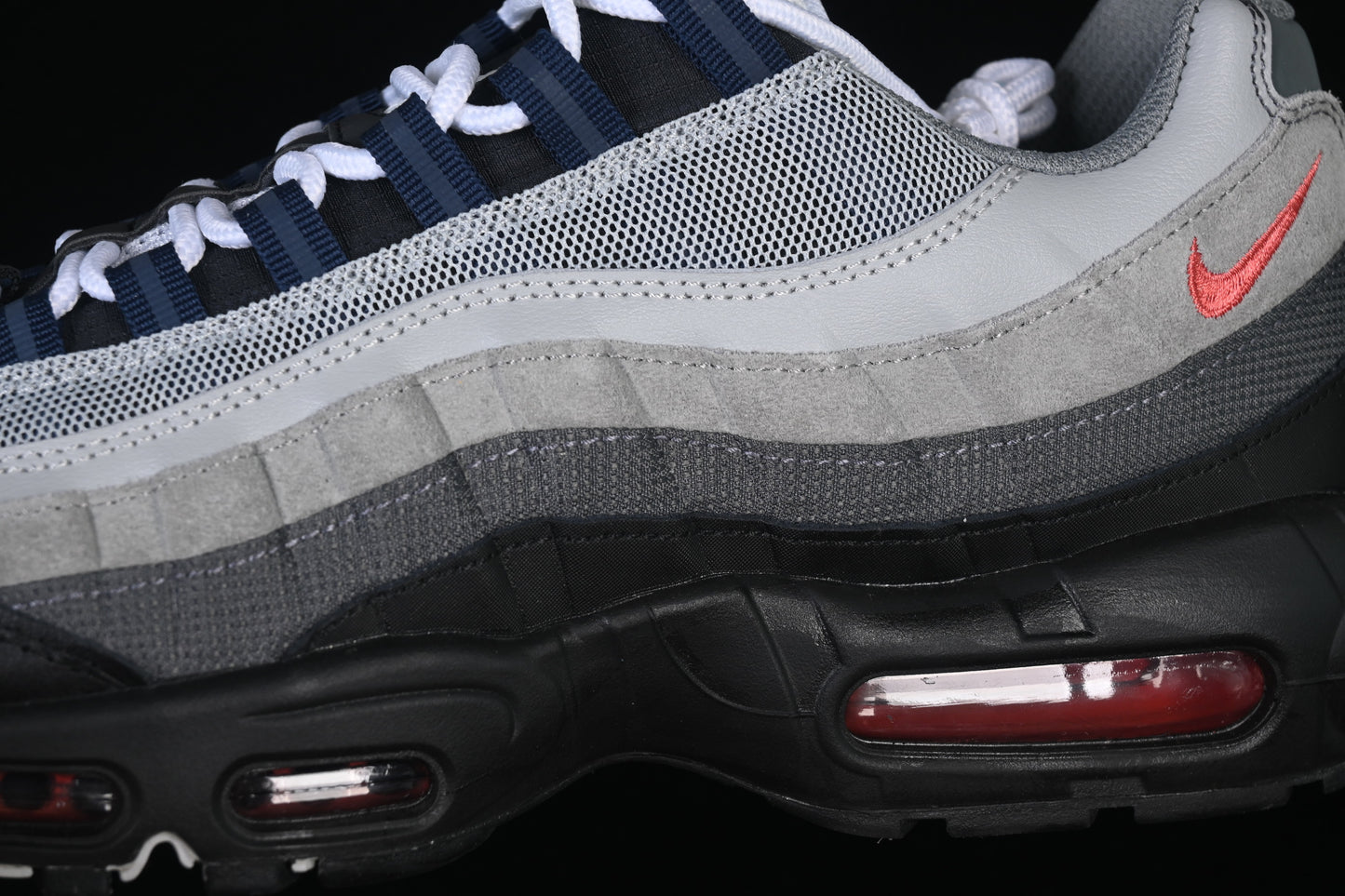 Smoke Grey Track Red