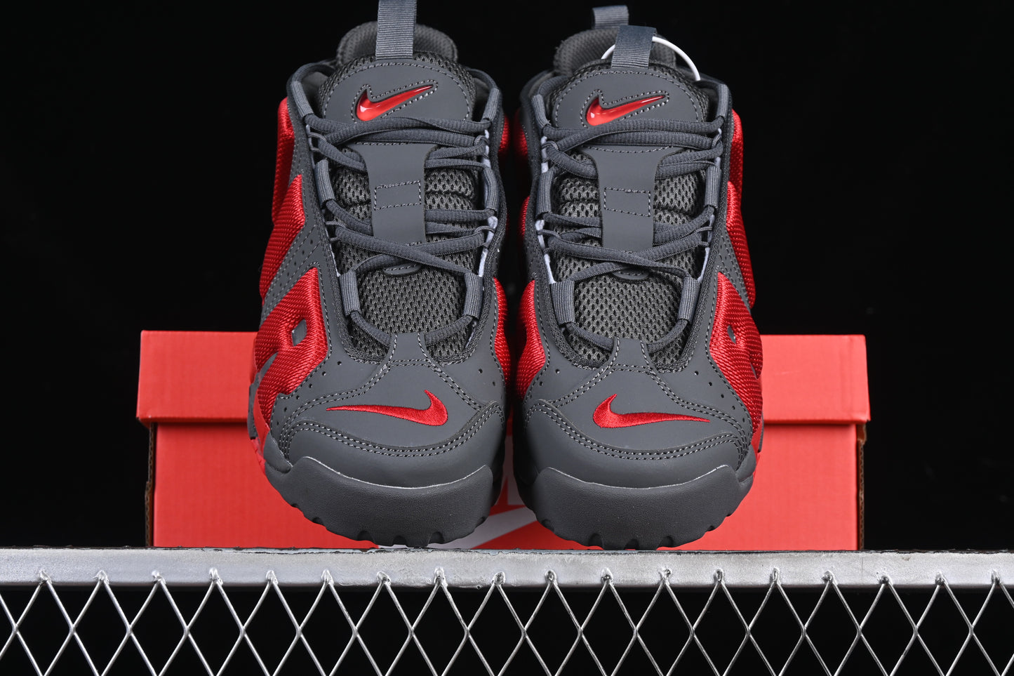 Dark Grey Light Crimson