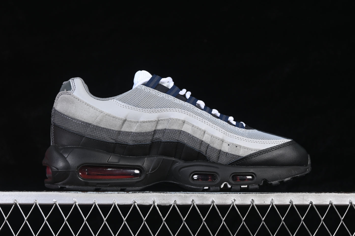 Smoke Grey Track Red