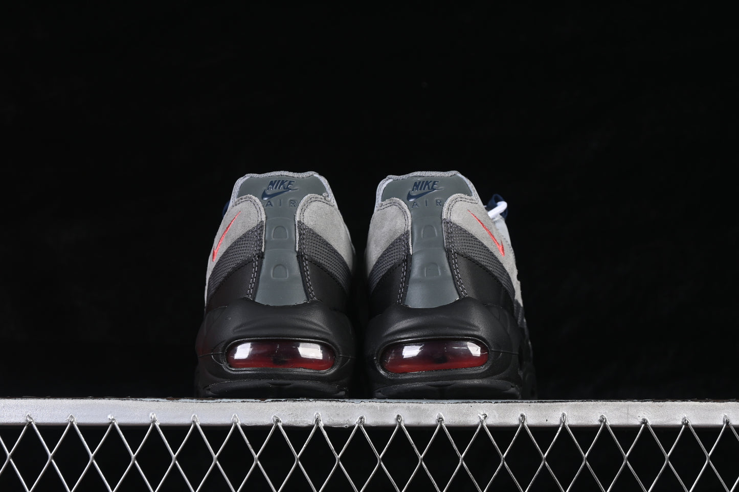 Smoke Grey Track Red